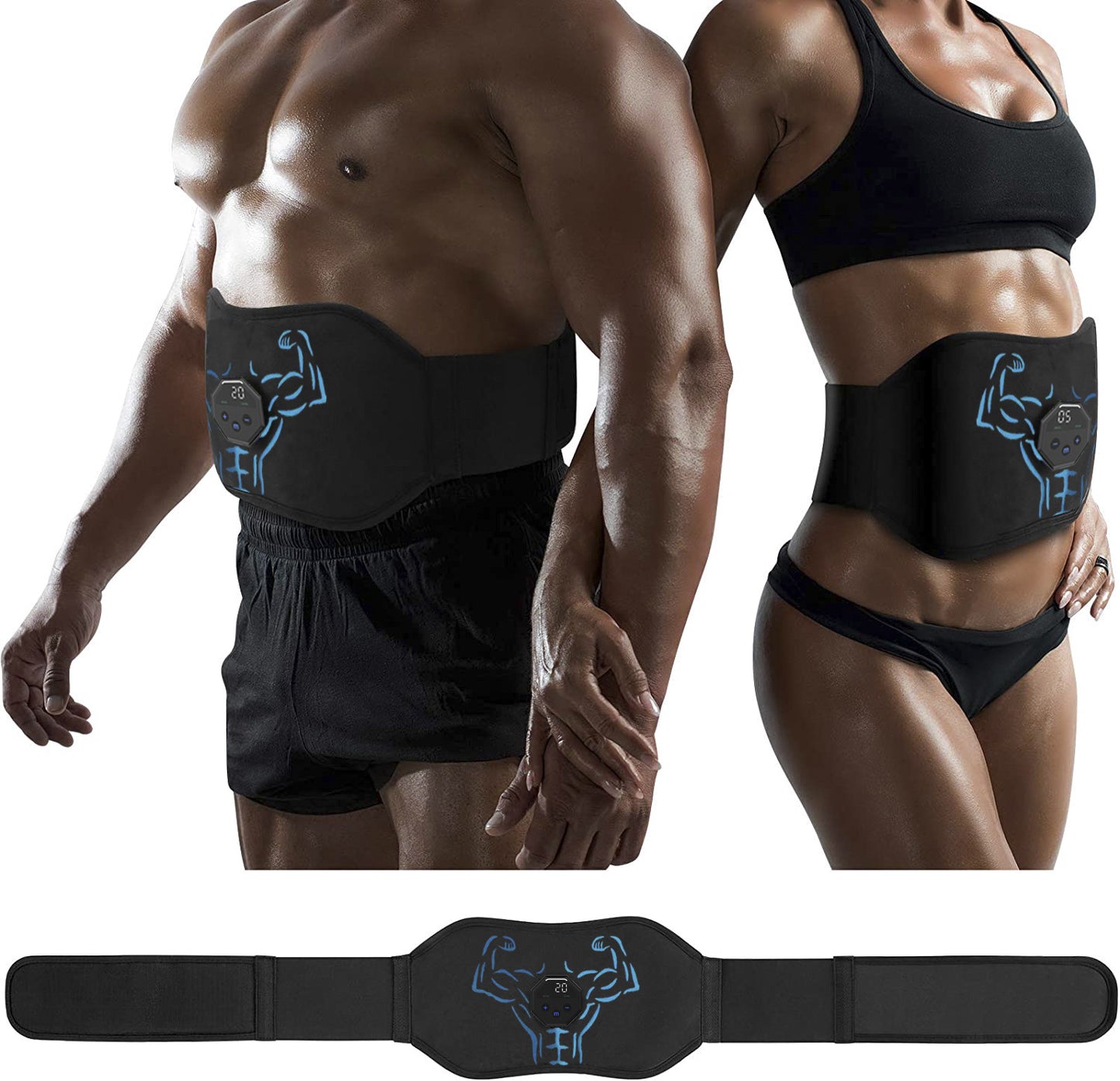Abdominal Muscle EMS Trainer and Massage Belt